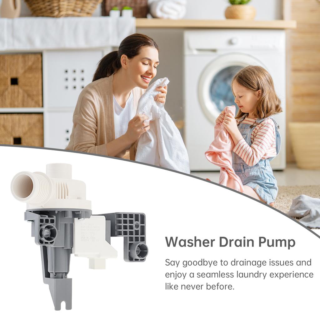 W10876600 Household Washing Machine Water Discharge Pump Universal Home Laundry Equipment Water Outlet Connecting Replacement Parts