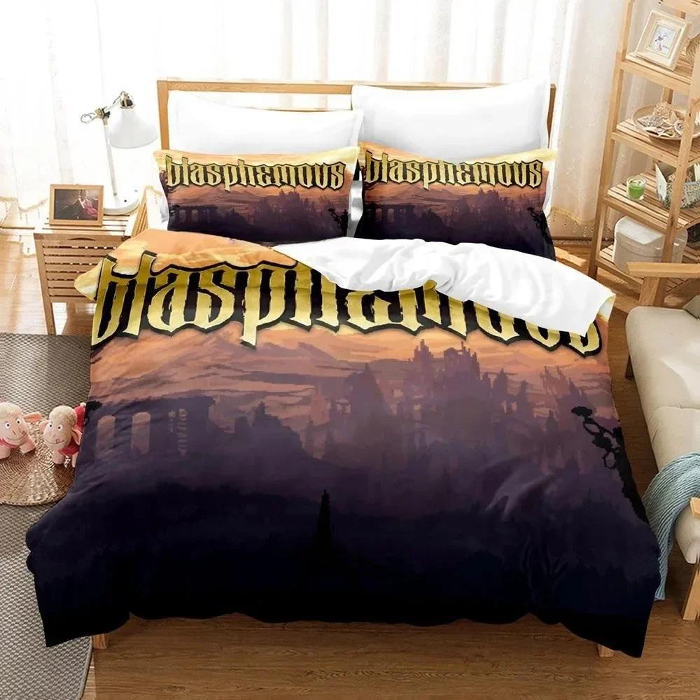 

Comforter 3D Print Game Blasphemous Bedding Set Printed Bed Set With Bed Soft Single Double Queen Super King Size Comforter (quilt)-EU Single(135*200cm)3pcs