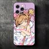 CardCaptor Sakura Anime Soft Phone Case for iPhone 16 16E 17 Air 15 Pro Max 14 Plus 13 Mini 11 12 7 Black Cover Back Shell
