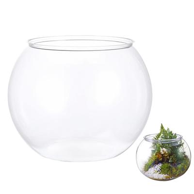 Aquarium transparent rund Zier tragbar Goldfisch Fischschale ABS Leichtes Aquarium für Fische Zuhause Schreibtisch Dekoration