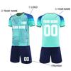 Customizable Soccer Jersey Set Short Sleeve Breathable Quick Dry Uniform Two Piece Kit for Team Training and Sports Activities