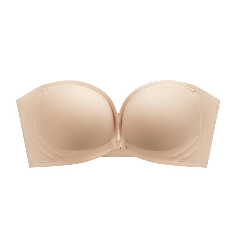 Women s Wireless Front Closure Strapless Push-Up Bra S