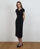DEHEVE Twist Layered Long Dress [Black]