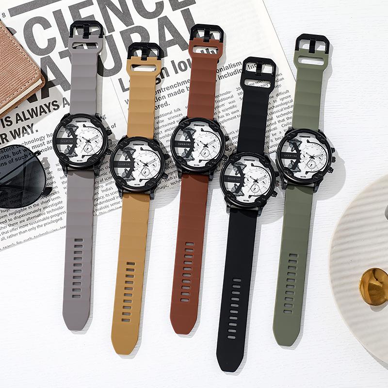 Genuine Stylish Men's Multi-Functional Waterproof Quartz Watch with Large Dial