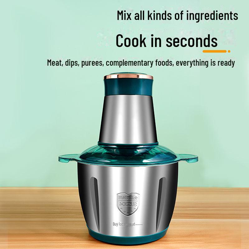 Multi-Function Electric Stainless Steel Meat Grinder and Food Processor for Home Use