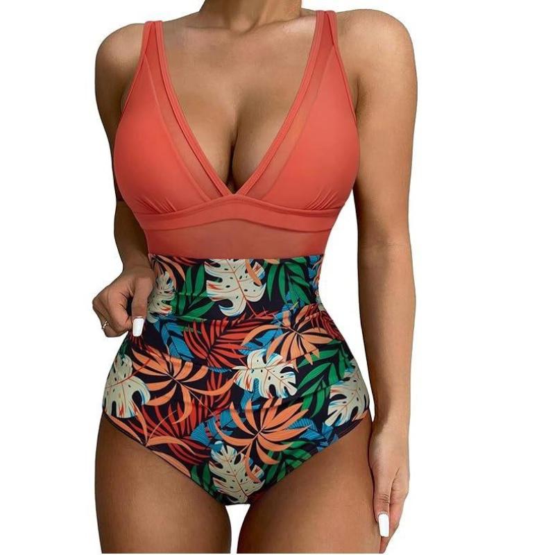 Dámske plavky čierne sieťované sexi bikiny jednodielne bikiny pre ženy plážové plavky