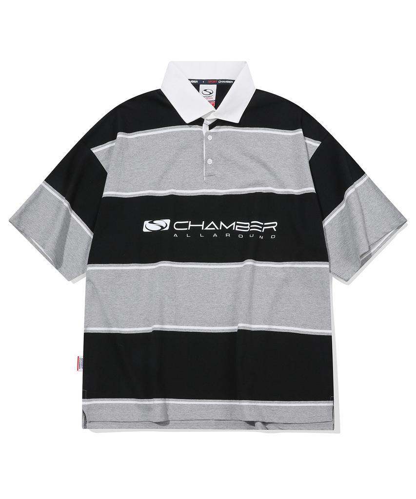 SPORT CHAMBER Sc Flash Rugby T-Shirt (Black)