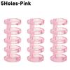 3-1Pcs 3/5Holes Loose Leaf Binders Book Rings Translucent Binding Spines Combs Snap Split for DIY Diary Notebook School Supply