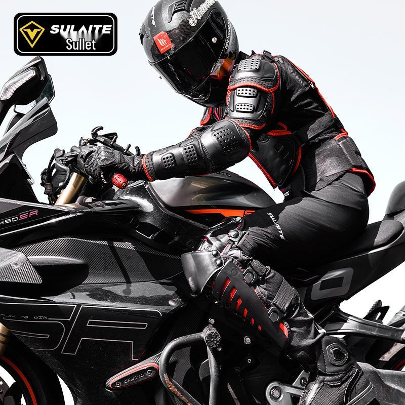 Speedlight Motorcycle Armor Set: Trail Rally Jacket & Knee Pads