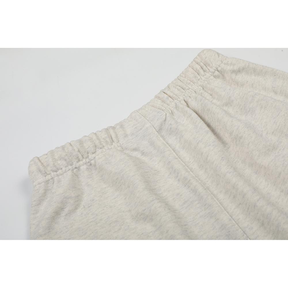 Fear of God Essentials Roter Buchstabenaufdruck Schweißshorts Unisex Locker Baumwolle Kordelzug Elastische Taille Lässige Sportshorts