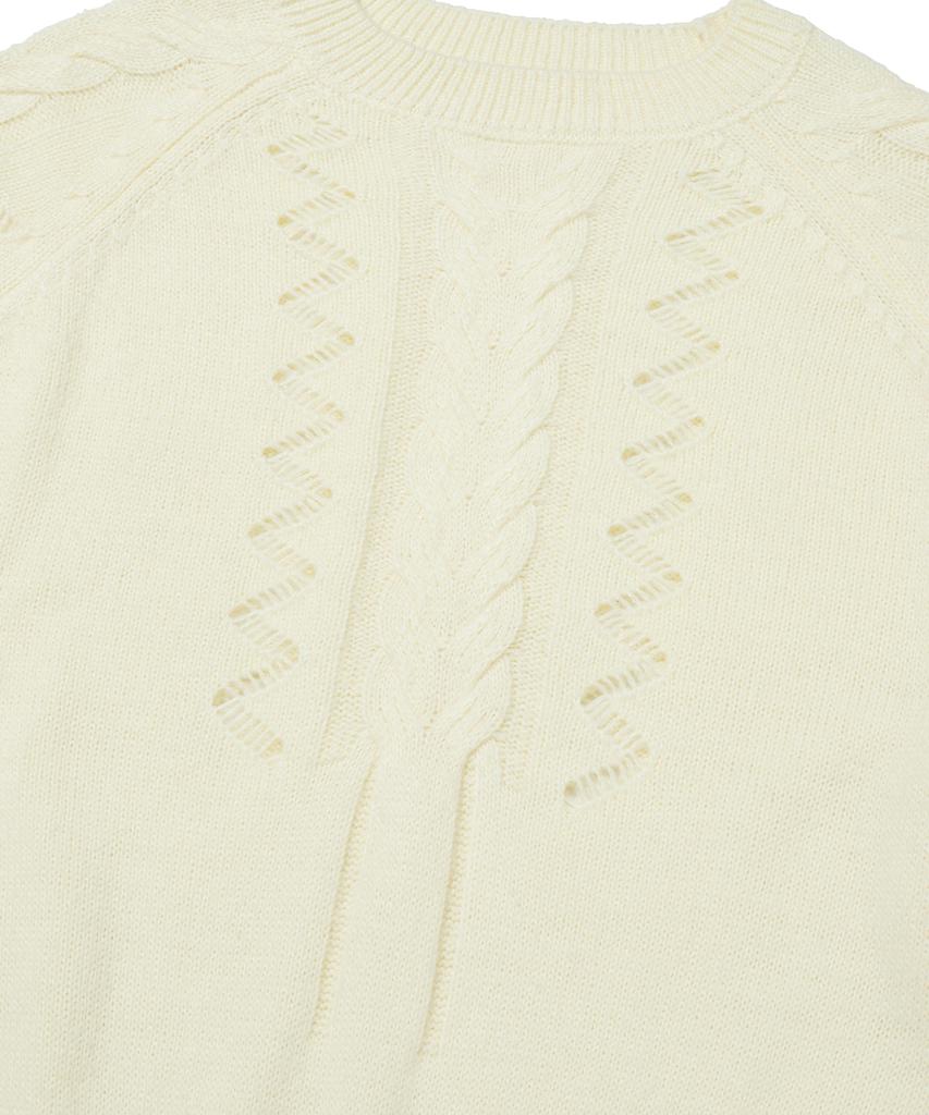 Seuweideu Damaged Cable Knit [Ivory]
