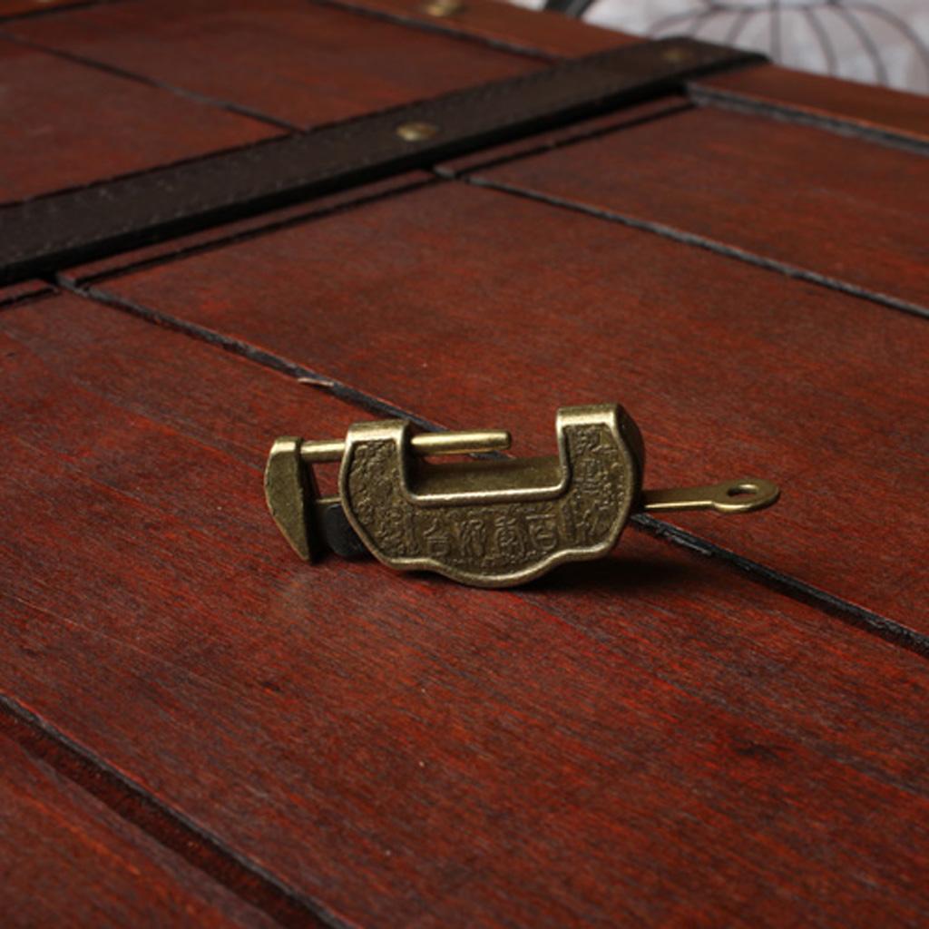 Vintage Chinese Style Carved Word Padlock Locks With Kinds