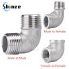 1/8" 1/4" 3/8" 1/2" 3/4" 1" Female X Male Thread Street Elbow 90 Degree Angled SS 304 Stainless Steel Pipe Fitting Connectors