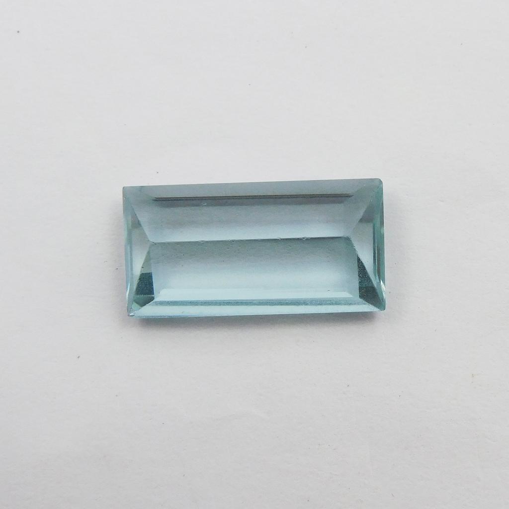 11.95 Ct Natural Blue Aquamarine Perfect Baguette Cut   Loose Gemstone