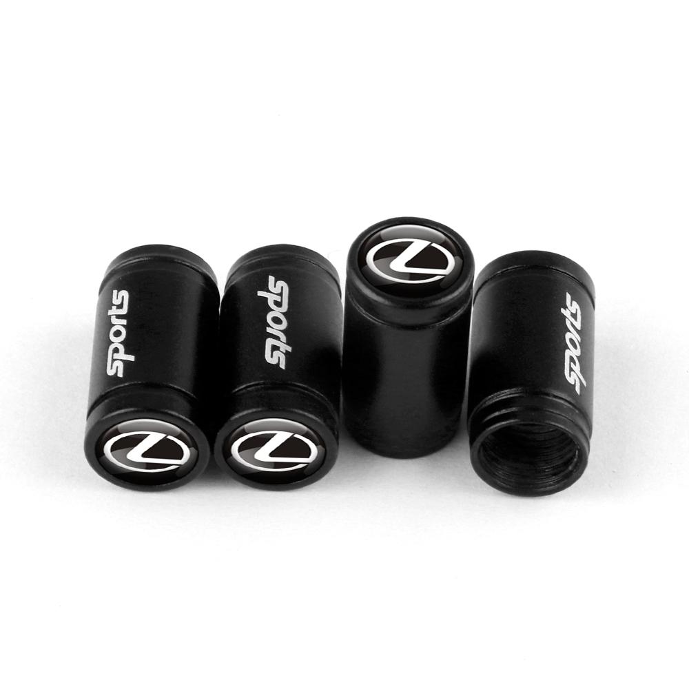AHN4 Car Accessories Car Tire Valve Cover Wheel Air Protection Caps For Lexus CT200h NX300h RX300 RX330 EX300h F Sport IS RX NX ES LS