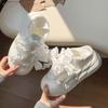 Cute Bow Platform Bread Women's Autumn Thin Ins Students Versatile Two Wear Board Shoes
