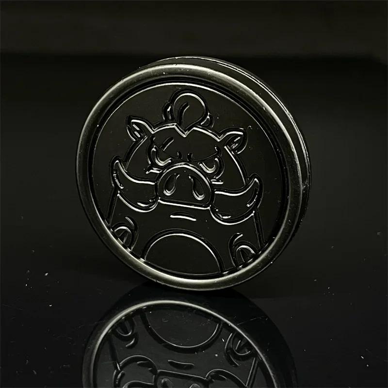 Pig Nose Magnetic Haptic Coins Fidget Toys Metal Clicker EDC Adult Hand Spinner ADHD Tool Anxiety Stress Relief Toys