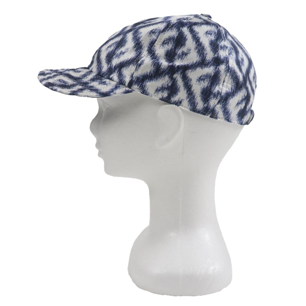 Pristine FENDI Cap All-over Pattern Baseball Hat Blue White Silk Mens 58 FXQ961 Used