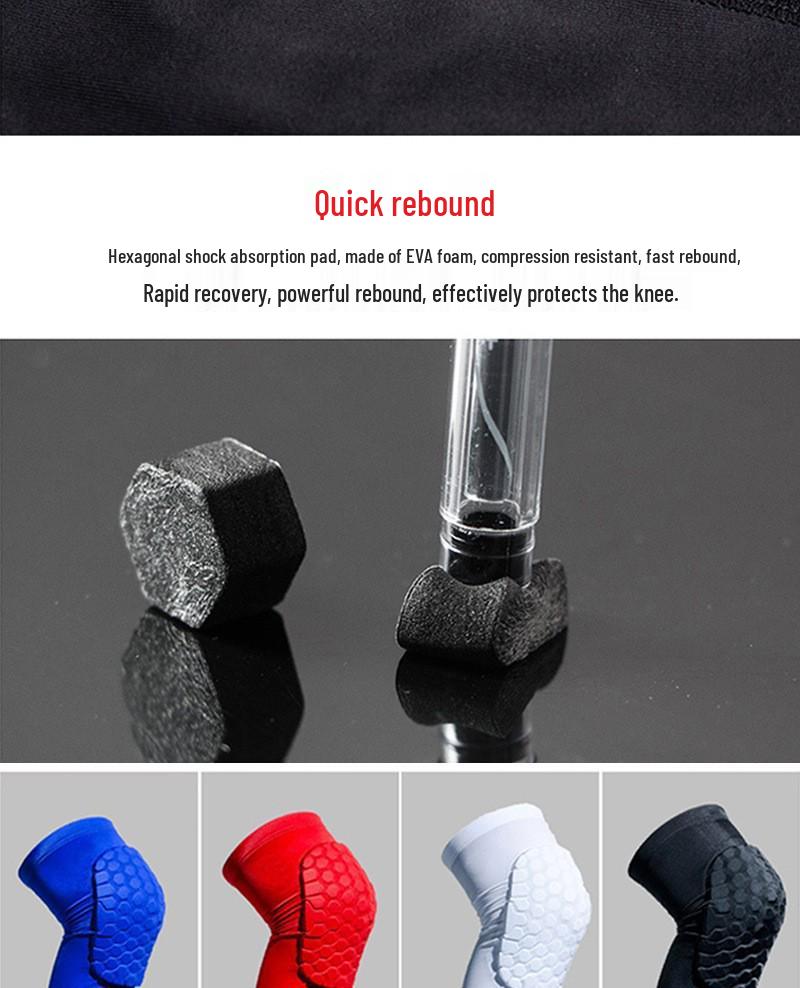 Unisex Honeycomb Anti-Collision Basketball Knee Pads - Professional Training Protective Gear