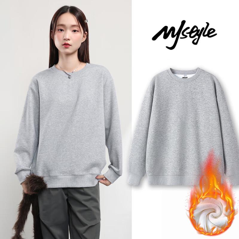 

Женский свитшот MJ STYLE с флисовой подкладкой и круглым вырезом L