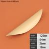 1PC Wardrobe Door Pulls Furniture Drawer Knob Handle Pulling Door Crescent Design Brass Handle Cupboard Shoe Cabinet