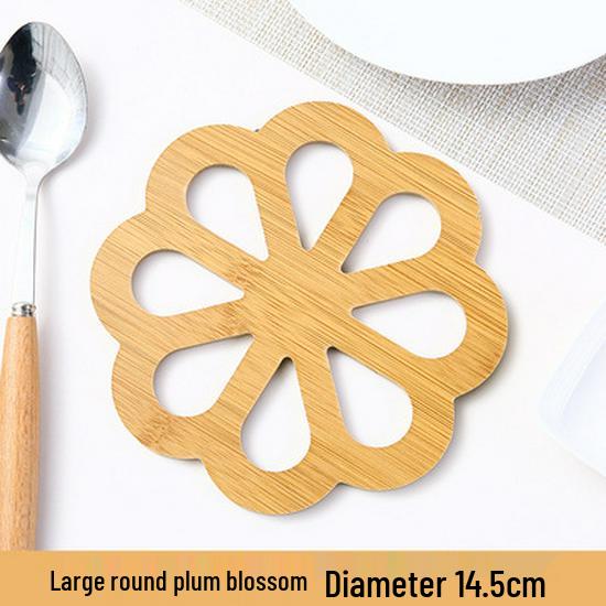 Cartoon Wooden Coaster - Heat-Resistant, Anti-Slip Pad for Kitchen and Table Use