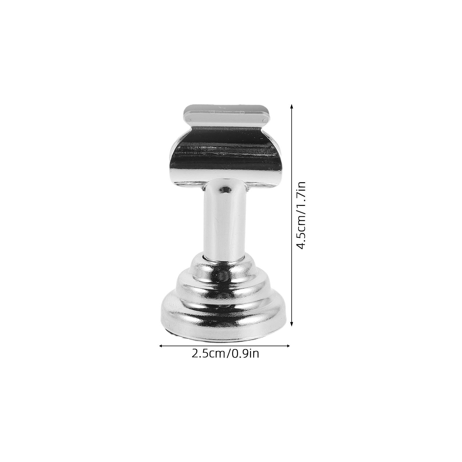 

4Pcs Metal Place Card Holders Sturdy Round Base Wedding Escort Card Display Menu Clip Table Sign Holder Reception Supplies серебряный
