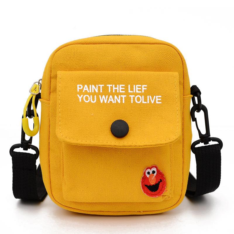 Canvas Bag, New Fashion Small Square Bag Women's Bag Shoulder Bag Messenger Bag