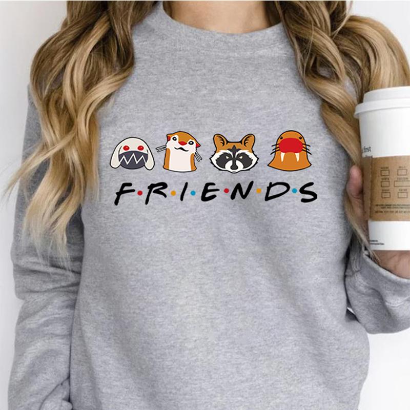 Unisex Lylla Rocket Floor Teefs Sweatshirt Vintage GOTG Vol Good To Have Friends Rocket Raccoon Hoodies Fans Geschenk