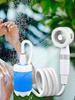 Camping Shower Pump Rechargeable Electric Shower Pump Outdoor Shower Head Sprayer for Outdoor Camping Hiking Travel