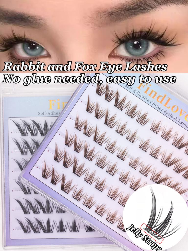 6 Rows Series Glue Free Lashes No-Adhesive Eyelash Set for Full Reusable Defined Lashes Long Lasting Reusable & Easy to Wear.