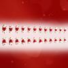 Valentine's Red Heart Glossy Medium Square Detachable False Nails Set (24 pcs) – Wearable Festival Nail Art