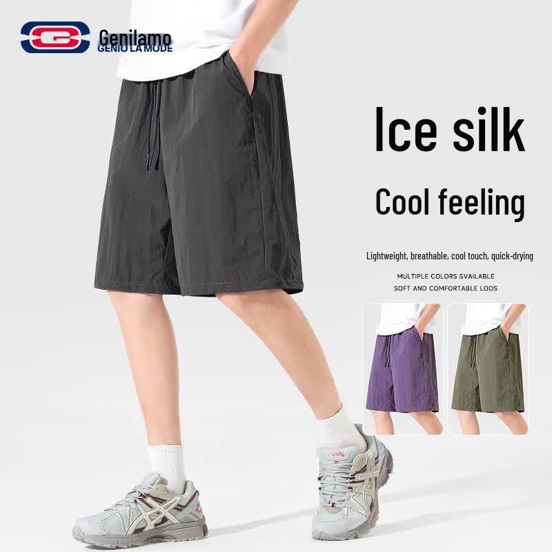 GENIOLAMODE Men s Summer Relaxed Breathable Shorts XL