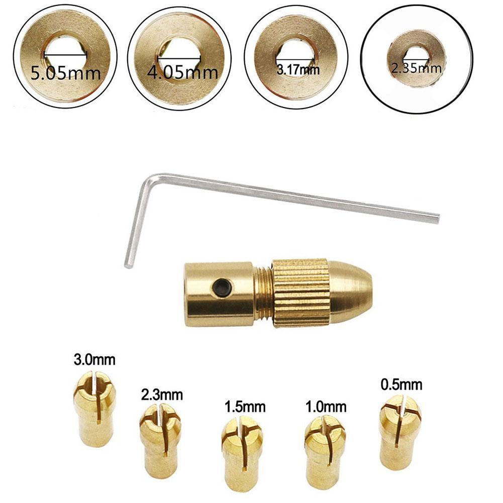 2.35/3.17/4.05/5.05mm Mini Drill Brass Collet Copper Material Drill Collet