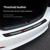 Leather Car Door Sill Protector Carbon Fiber Threshold Stickers For Citroen e-C3 e-C4 X C5X C3 C4 Cactus Picasso C-Crosser C6 C1