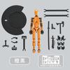 Lucky Man Toy Building Block Assembly Robot Multi-jointed Man Movable Decompression Doll Hand Figure Variety Model Ornament