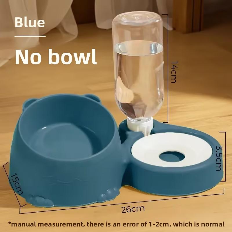 

Миска для кошек, Двойная миска, Автоматическая поилка, Миска для корма для домашних кошек и собак, Керамическая миска из нержавеющей стали для собак, Миска для кошек и миска для собак Basic model синий