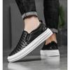 2025 Spring Autumn Shoes Mens Loafers Flat Genuine Leather Mens Casual Shoes Cool Street Style Male Footwear Slip-on Black