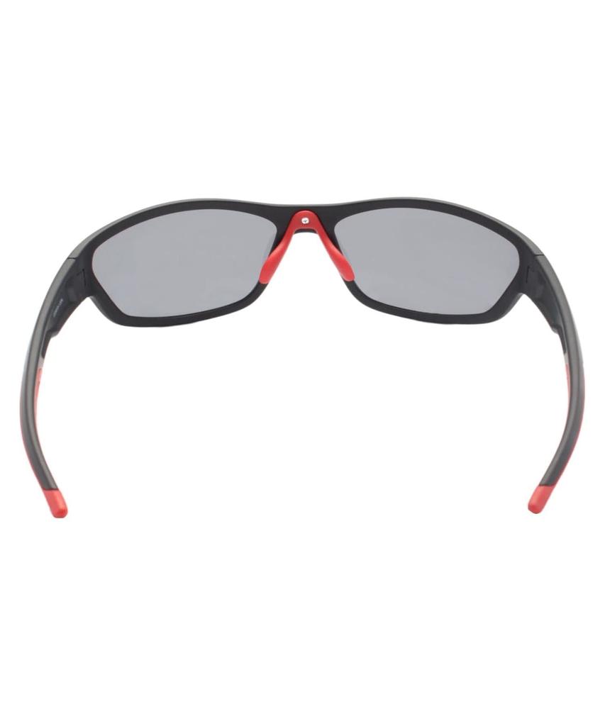 Coleman Matte Smoke CO3073-1 Sunglasses, Black/Red (Polarized)