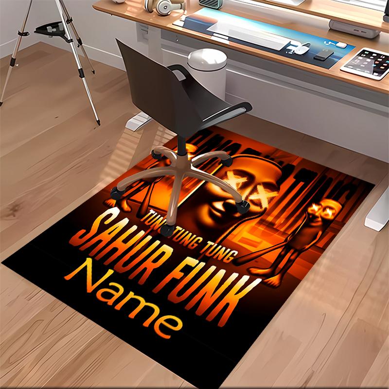Custom Personalization Italian Brainrot Animal Print Area Rug - Soft, Washable Non-Slip Indoor Mat,Living Room,Home&Office Decorative Rug
