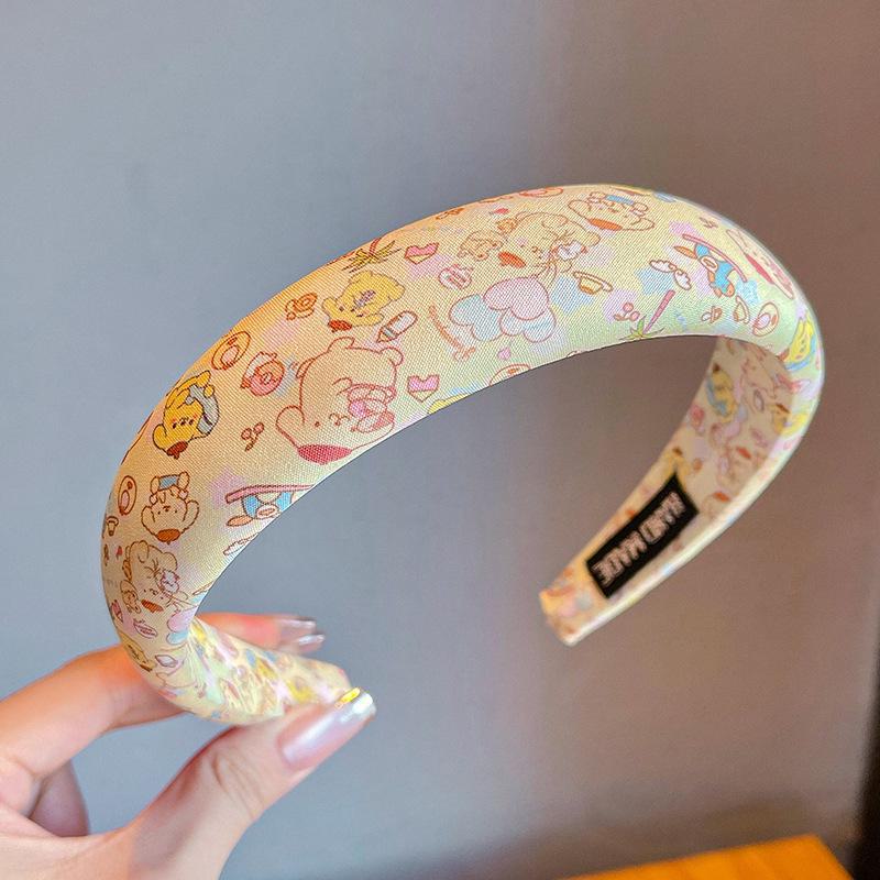 2024 Korean Green Headband & Hairpin for Girls - Trendy Douyin Style High-Value Headdress for Kids