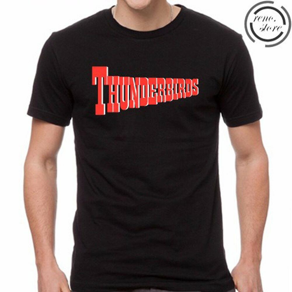 

Черная футболка унисекс с логотипом Thunderbirds TV Show S