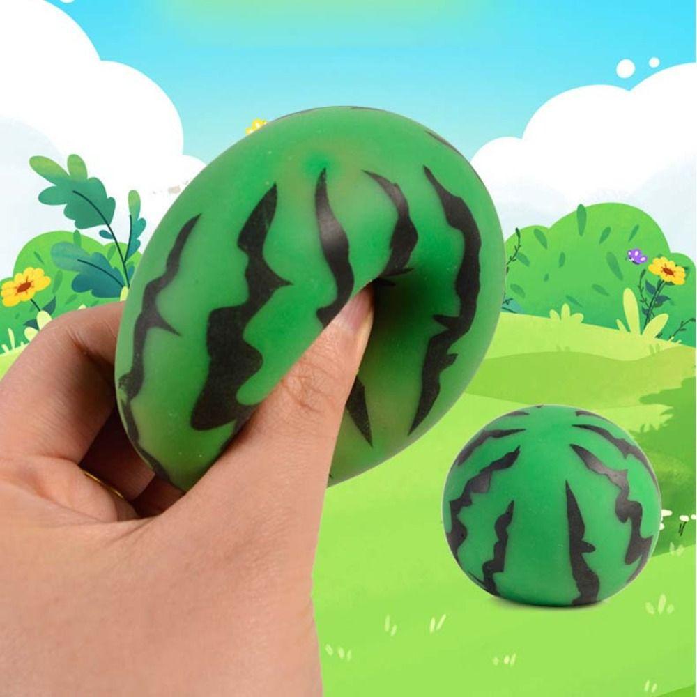 Cute Summer Watermelon Squeeze Toy Realistic Slow Rebound Toy Sensory Fidget Ball Student Prize