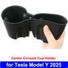 for Tesla Model Y Juniper 2025 Center Console Organizer Storage Box Anti-slip Cup Mat Armrest Box Hidden Storage Box Accessories