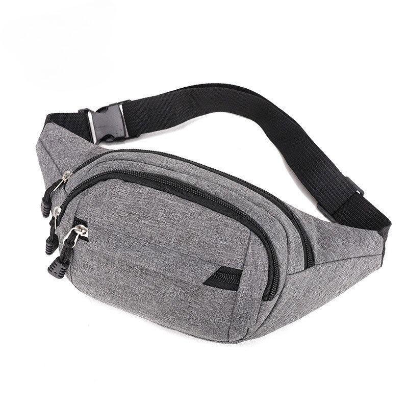 Men/Women Multifunctional Waist Bag Large Capacit Wear-resistant Outdoor Sports Mobile Wallet Waist Bag Business Cashier Bag