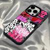 Graffiti Cool Art Rosa Handyhülle für Xiaomi Mi 11 Lite 5G 15T 14T 13T 14 13 12 Poco F7 X7 X6 X5 F5 F6 M6 Pro Stoßfeste Hülle