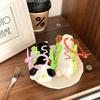 Cute Hot Burger Puppy Plush Pendant Stuffed Toy Dog Doll Children's Cartoon Keychain Doll Birthday Gift Kawaii Bag Decor