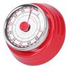 Mechanical Kitchen Timer Cooking Studying Clock Round Reminder Student Time ManagerRed