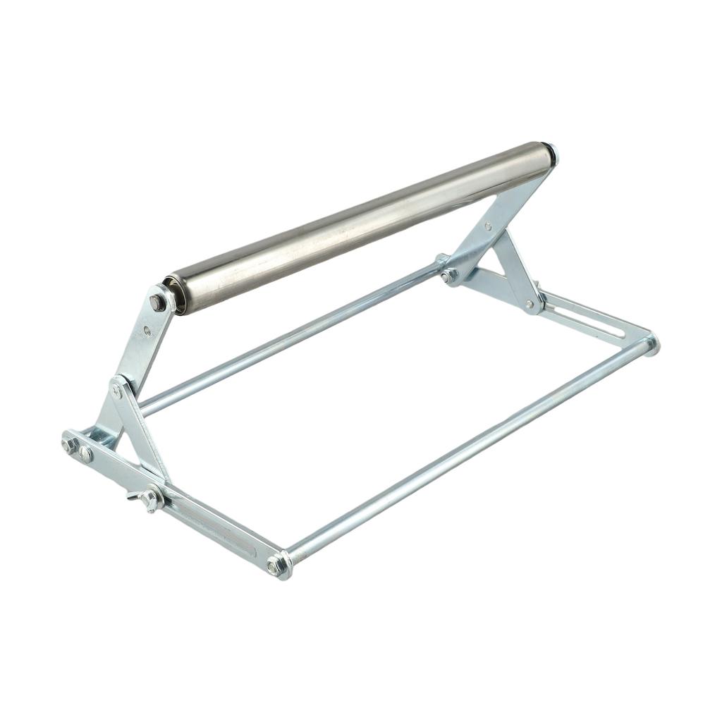 Foldable Support Frame Adjustable Cutting Machine Stand Metal Material Sturdy Construction Compact Size Convenient Design
