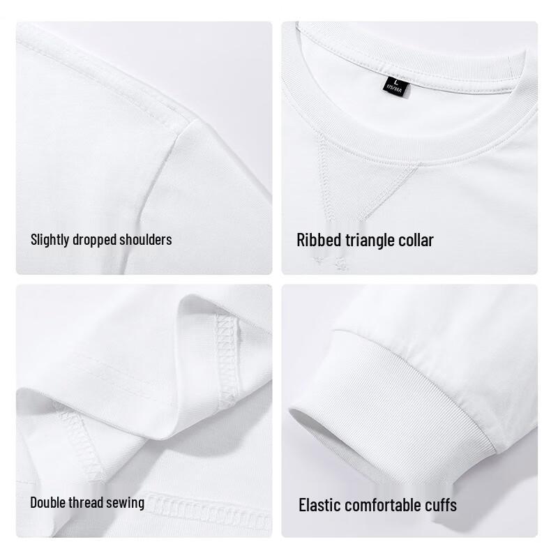 Hodo Men's Heavyweight Cotton Long-Sleeve T-Shirt